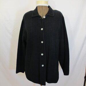 Classics by John Meyer Merino Wool black jacket XL